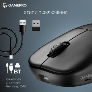 Миша GamePro Genesis Asgard Loki WL/USB Black (GM022B)