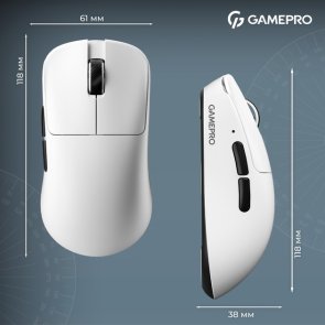 Миша GamePro Genesis Asgard Odin 8K WL/USB White (GM035W)