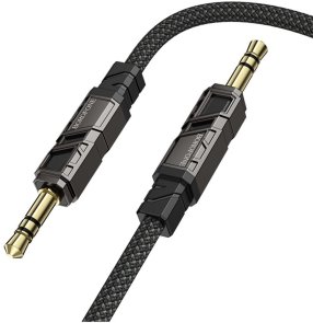 Кабель BOROFONE BL22 Dignity Jack 3.5mm / Jack 3.5mm 1m Black (6941991117725)