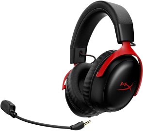 Гарнітура накладна HyperX Cloud III S Wireless, Black/Red ( Gaming )