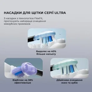 Фото: Електрична зубна щітка Oclean X Pro 20 Set Electric Toothbrush Black (6970810556964) № 3 | KTC