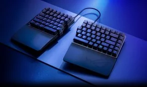Фото: Клавіатура ASUS ROG Falcata Split HFX V2 Magnetic Switch WL/BT/USB Black (90MP043H-BKUA20) № 11 | KTC