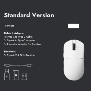 Миша Lemokey G1 8K WL/BT/USB White (G1-A2)
