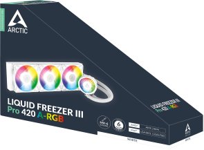 Система рідинного охолодження Arctic Liquid Freezer III Pro 420 ARGB White (ACFRE00189A)