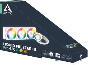 Фото: Система рідинного охолодження Arctic Liquid Freezer III Pro 420 ARGB White (ACFRE00189A) № 6 | KTC