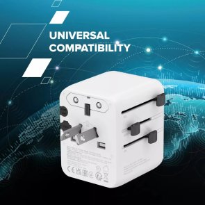 Зарядний пристрій Canyon Travel Adapter OnTour 20 20W White (CNS-TA20W1005W)