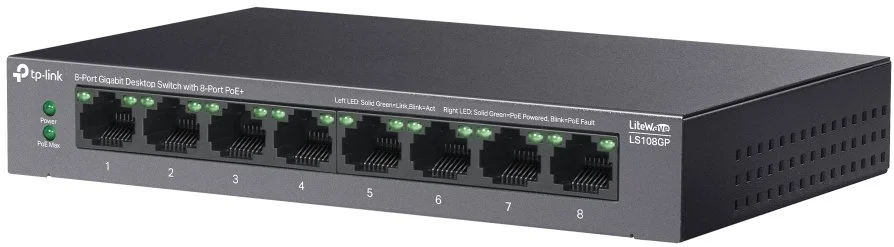 Фото: Комутатор TP-Link LS108GP № 2 | KTC