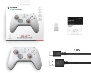 Фото: Геймпад Gamesir Nova 2 Lite PC/Switch/Android/IOS BT/Wireless Luminous White (NOVA 2 LITE_White) № 5 | KTC