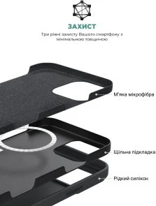 Фото: Чохол ArmorStandart for Apple iPhone 16 Pro - ICON2 MagSafe Black (ARM78675) № 6 | KTC