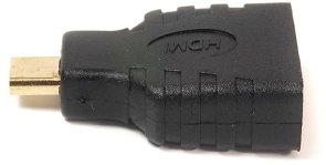 Перехідник PowerPlant Micro HDMI / HDMI Black (KD00AS1298)