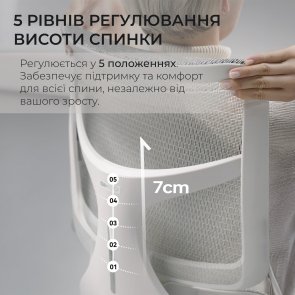 Крісло SIHOO Doro S100 White (S100-M302)