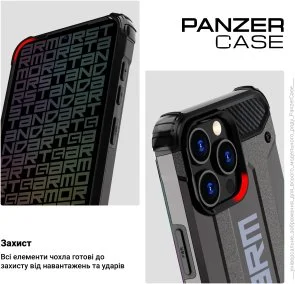 Фото: Чохол ArmorStandart for Apple iPhone 15 Pro Max - Panzer Grey (ARM75646) № 3 | KTC