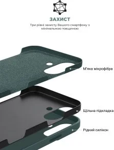 Фото: Чохол ArmorStandart for Apple iPhone 16 - ICON2 Case Lake Green (ARM81298) № 6 | KTC