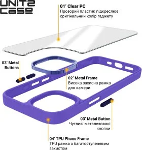 Фото: Чохол ArmorStandart for Apple iPhone 15 - UNIT2 Lavender (ARM69970) № 4 | KTC