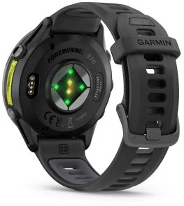 Смарт годинник Garmin Forerunner 970 Carbon Gray DLC Titanium with Black Case and Black/Translucent Whitestone Band (010-02969-10)