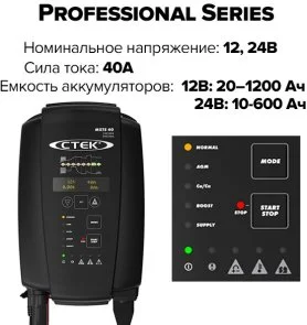 Фото: Зарядний пристрій CTEK MXTS 40 (56-995) № 5 | KTC