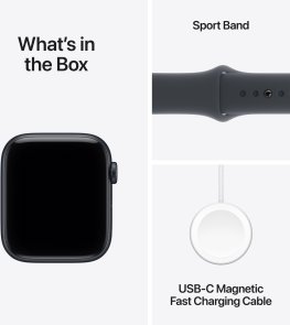 Смарт годинник Apple Watch SE 3 GPS - 40mm Midnight Aluminium Case with Midnight Sport Band - M/L (MEHC4)