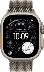 Ремінець Apple for Apple Watch 49mm - Titanium Milanese Loop Natural - Small (MGHN4)