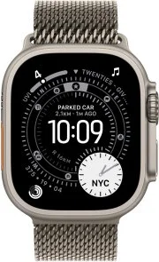 Ремінець Apple for Apple Watch 49mm - Titanium Milanese Loop Natural - Small (MGHN4)