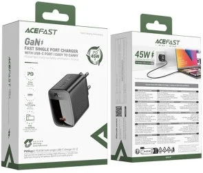 Фото: Зарядний пристрій Acefast A112 45W Black (6974316284055) № 5 | KTC
