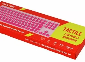 Фото: Клавіатура Canyon OnType 10 Pink (CNS-HKB10P) № 5 | KTC
