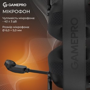 Гарнітура GamePro Genesis Mercury Pro Black (HSW120B)