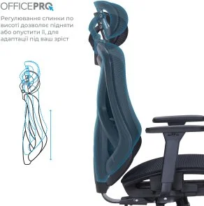 Фото: Крісло OfficePro Atlas OC630-B-B-B Black № 10 | KTC
