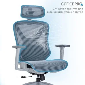 Фото: Крісло OfficePro Atlas OC630-G-DG-DG Gray/Dark Gray № 10 | KTC