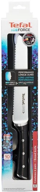 Фото: Ніж кухонний для хліба Tefal Ice Force 20cm Black (K2320414) № 5 | KTC