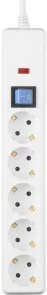 Фото: Мережевий фільтр 2E SP515OSM3WH 5/3m White (2E-SP515OSM3WH) № 4 | KTC