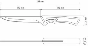 Фото: Ніж кухонний обробний Tramontina Churrasco 15.2cm Black (22840/106) № 2 | KTC
