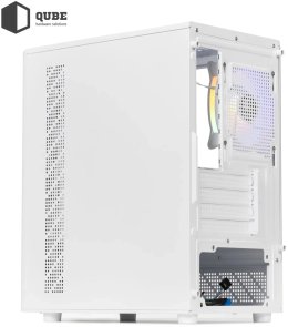 Корпус QUBE Geon ARGB White with window (GEON_GWNU3)