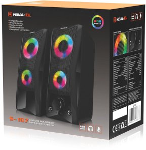Колонки Real-EL S-107 Black (EL121100017)