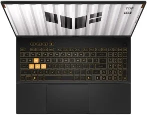 Фото: Ноутбук ASUS TUF Gaming F16 2025 FX608JHI-TU346 Jaeger Gray - 16" IPS 144 Гц / Intel Core i7 / i7-14650HX / DDR5 16 ГБ / PCI-E SSD 512 ГБ / GeForce RTX 5050 № 3 | KTC