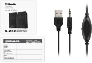 Колонки Real-EL S-202 Black (EL121200019)