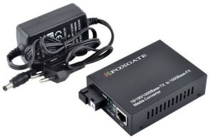  Медіаконвертер FoxGate EC-Q-1G-1SM-1310nm-20-LFP