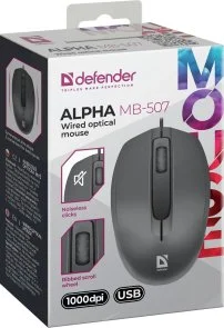 Фото: Миша Defender Alpha MB-507 Black (52507) № 5 | KTC