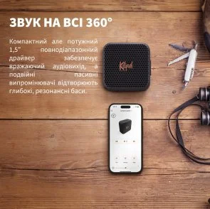 Фото: Портативна колонка Klipsch Austin Bluetooth Black (1072094) № 15 | KTC