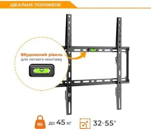 Фото: Кронштейн BRATECK KL37-44F Black № 6 | KTC