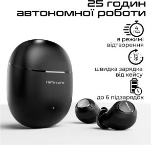 Фото: Навушники HiFuture Olymbuds3 Black (olymbuds3.black) № 5 | KTC