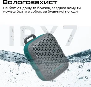 Фото: Портативна колонка HiFuture Pocket-S 5W Greyblue (pocket-s.greyblue) № 6 | KTC