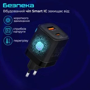 Фото: Зарядний пристрій Promate Powerport 25ac Black (powerport-25ac.black) № 6 | KTC