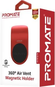 Фото: Кріплення для мобільного телефону Promate Airgrip-3 Red (airgrip-3.red) № 2 | KTC