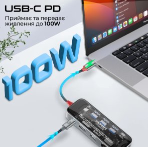 USB-хаб Promate Transhub pro (6959144064789)