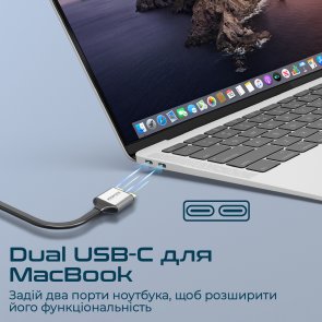 USB-хаб Promate VersaHub-MST Grey (6959144061900)