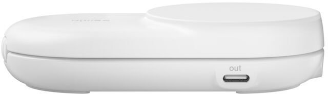 Бездротовий зарядний пристрій Belkin UltraCharge 2-in-1 Foldable Magnetic Charging 25W, White