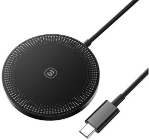Бездротовий зарядний пристрій ESSAGER Wind 2in1 Wireless Charger 15W Black (EWXCX-CF01-Z)