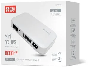 Фото: ДБЖ ColorWay 10000mAh 21W DC 5V/9V/12V/24V (CW-PB100LI3WT) № 3 | KTC