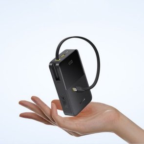 Батарея універсальна Baseus EnerFill FC51 Bipow2 Pro 20000mAh 22.5W PD/QC build-in cable Black (E0027701)