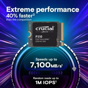 Фото: SSD-накопичувач Crucial P310 2230 PCIe 4.0 x4 NVMe 2TB (CT2000P310SSD2) № 5 | KTC